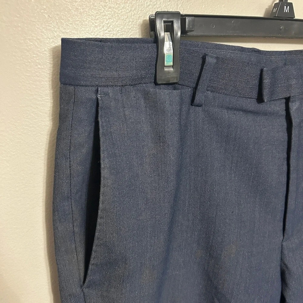 Banana Republic Trousers 38x29 Navy Blue Work Casual Tailored Performance Pants